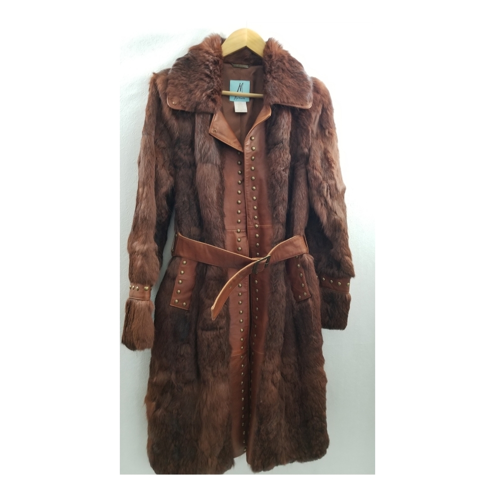 Med Full Length Fur Coat - Picture 2 of 9